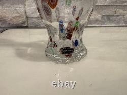 Fratelli Toso Hand Blown Murano Venetian Crystal Decanter/Bottle with stopper