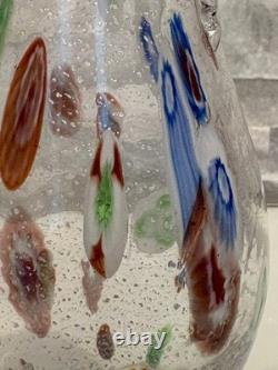 Fratelli Toso Hand Blown Murano Venetian Crystal Decanter/Bottle with stopper