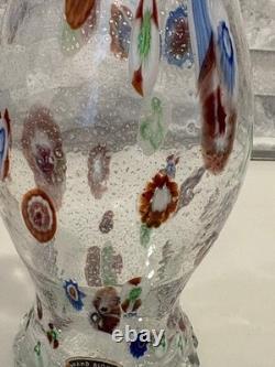 Fratelli Toso Hand Blown Murano Venetian Crystal Decanter/Bottle with stopper