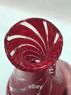 Fratelli Toso Swirls Decanter Murano Glass Hand Blown Venetian Vintage
