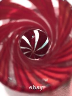 Fratelli Toso Swirls Decanter Murano Glass Hand Blown Venetian Vintage