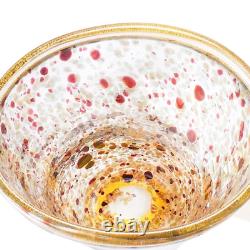 Gambaro & Poggi Murano Italy Hand Blown Glass Vase Gold 13 NWT Authentic Signed