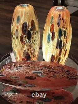 Genuine Hand Blown Lavai Art Glass LampSconce MuranoVeniceAbsolutely Stunning