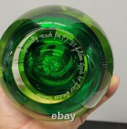 Gino Cenedese murano glass Sommerso Apple Paperweight vintage Italian glass