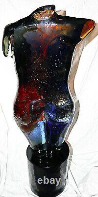Giuliano Tosi Nude RARE Glass Sculpture'Venus' Large scale