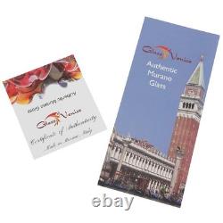 Glass Of Venice Murano Glass Hand Blown Millefiori Square Paperweight 4 Inch Mul