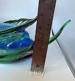 Gorgeous Murano DUCK colorful Campanella Venetian Blown Glass Duck Heavy