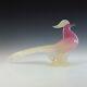 HUGE Archimede Seguso Alabastro Pink Murano Glass Bird