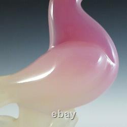 HUGE Archimede Seguso Alabastro Pink Murano Glass Bird