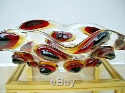 HUGE Artigianato Muranese labelled Murano glass bowl Signed E Cammozzo RRP £1600