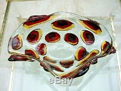 HUGE Artigianato Muranese labelled Murano glass bowl Signed E Cammozzo RRP £1600