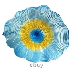 Hand-Blown Art Glass Wall Décor Plate Murano Glass Artistic Led Design Wall