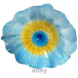 Hand-Blown Art Glass Wall Décor Plate Murano Glass Artistic Led Design Wall