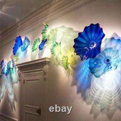 Hand-Blown Art Glass Wall Décor Plate Murano Glass Artistic Led Design Wall