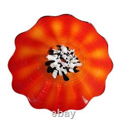 Hand Blown Art Glass Wall Decor, Unique Blown Glass Wall Plates, Murano Glass