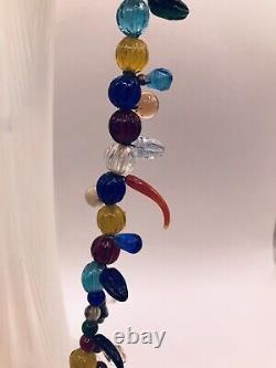 Hand Blown Glass Beads Venice Murano Fruit Grapes Pepper 31 Necklace ITALY