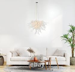 Hand Blown Glass Chandelier Art Deco Murano Style Light Fixture 35Diax30H NEW