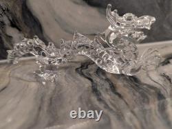 Hand Blown Glass Dragon Figurine Crystal Murano Styled Art Glass 5 Italian
