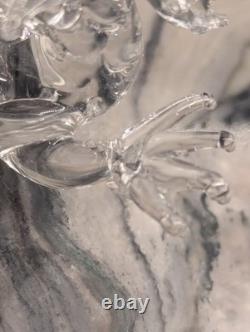 Hand Blown Glass Dragon Figurine Crystal Murano Styled Art Glass 5 Italian