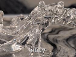 Hand Blown Glass Dragon Figurine Crystal Murano Styled Art Glass 5 Italian