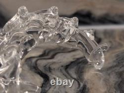 Hand Blown Glass Dragon Figurine Crystal Murano Styled Art Glass 5 Italian