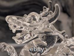 Hand Blown Glass Dragon Figurine Crystal Murano Styled Art Glass 5 Italian