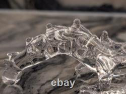 Hand Blown Glass Dragon Figurine Crystal Murano Styled Art Glass 5 Italian