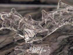 Hand Blown Glass Dragon Figurine Crystal Murano Styled Art Glass 5 Italian