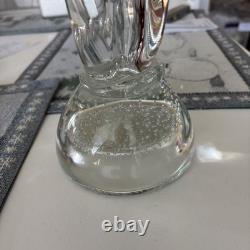 Hand Blown Glass Elephant 16 Tall HEAVY Standing on Ball Murano Style