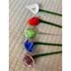 Hand Blown Glass Flowers Floral Bouquet Art Glass Decor Murano Inspired