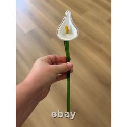 Hand Blown Glass Flowers Floral Bouquet Art Glass Decor Murano Inspired