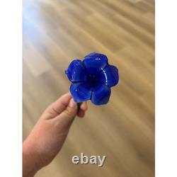 Hand Blown Glass Flowers Floral Bouquet Art Glass Decor Murano Inspired