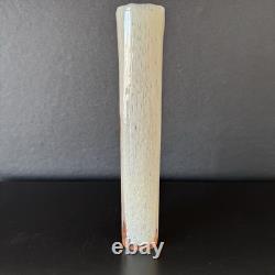 Hand Blown Glass Vase Toni Zuccheri Style Murano Repro Heavy Art Glass Set of 2