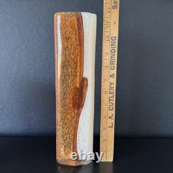 Hand Blown Glass Vase Toni Zuccheri Style Murano Repro Heavy Art Glass Set of 2