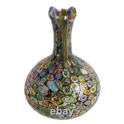 Hand-Blown Millefiori Art Glass Pitcher Attributed to Fratelli Toso