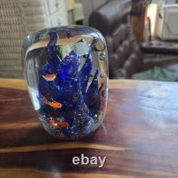 Hand Blown Murano Glass Fish Sculpture
