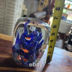 Hand Blown Murano Glass Fish Sculpture