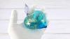 Hand Blown Murano Glass Heart Ornament Turquoise Made In Italy