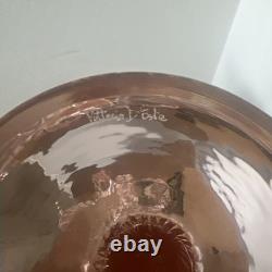 Hand Blown Murano Glass Palm Tree Candle Holder Hand Signed Over 20 Tall, Pink