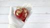 Hand Blown Murano Glass Red Heart Ornament Made In Italy