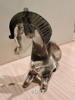 Hand Blown Murano Glass Sitting Horse Figurine