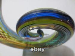 Hand Blown Murano Glassware Art Glass Fused Sculpture Music Clef Note 12 tall