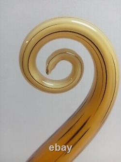 Hand Blown Murano Glassware Art Glass Fused Sculpture Music Treble Clef Note 12