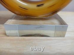 Hand Blown Murano Glassware Art Glass Fused Sculpture Music Treble Clef Note 12
