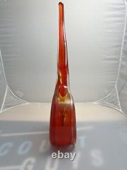 Hand Blown Murano Style Art Glass Sculpture Modern Abstract