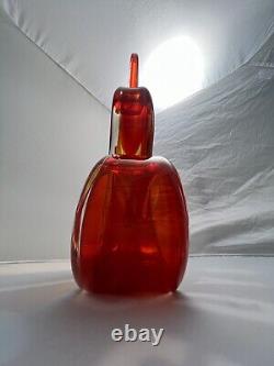 Hand Blown Murano Style Art Glass Sculpture Modern Abstract