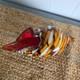 Hand Blown Murano Style Vintage Glass Art Conch Sea Shell Sculpture Incredible