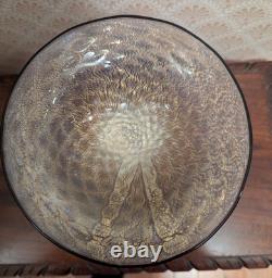 Hand Blown Murano Venetian Art Glass Goblet Applied Sea Creature