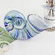 Hand Blown Sea Shell Large Murano Art Paperweight Glass Conch Figurine Sculpture