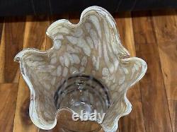 Hand Blown Studio Art Murano Handkerchief Vase